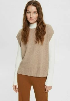 Esprit SLIPOVER - Basic T-shirt - Light Taupe 5