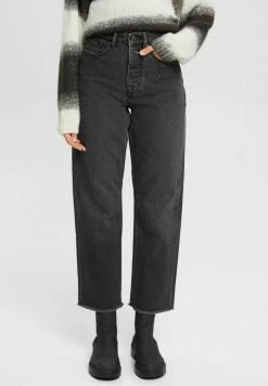 Esprit Straight Leg Jeans - Black Medium Washed