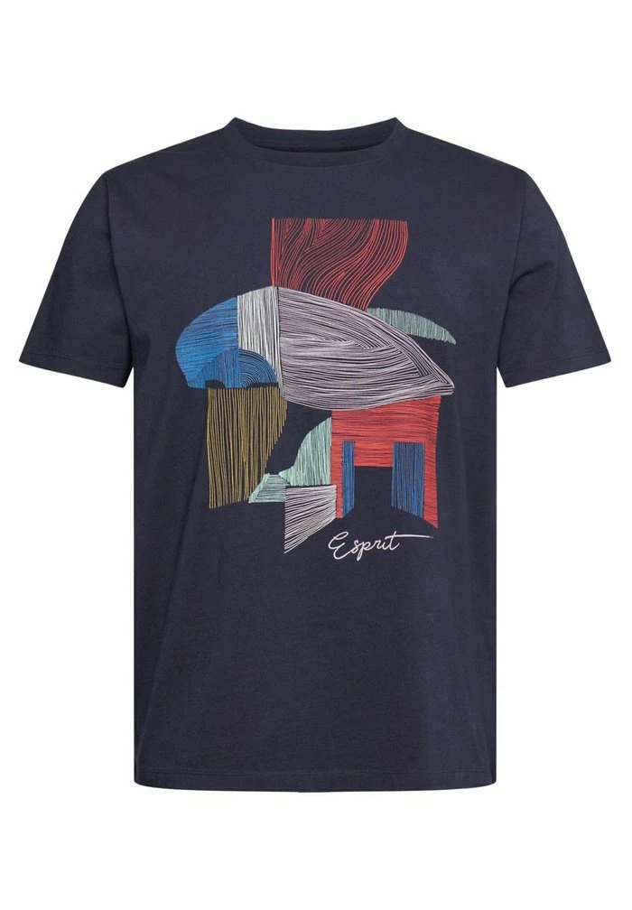 Esprit Print T-shirt - Navy - Image 5