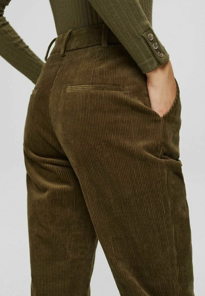 Esprit Trousers - Dark Khaki - Image 6