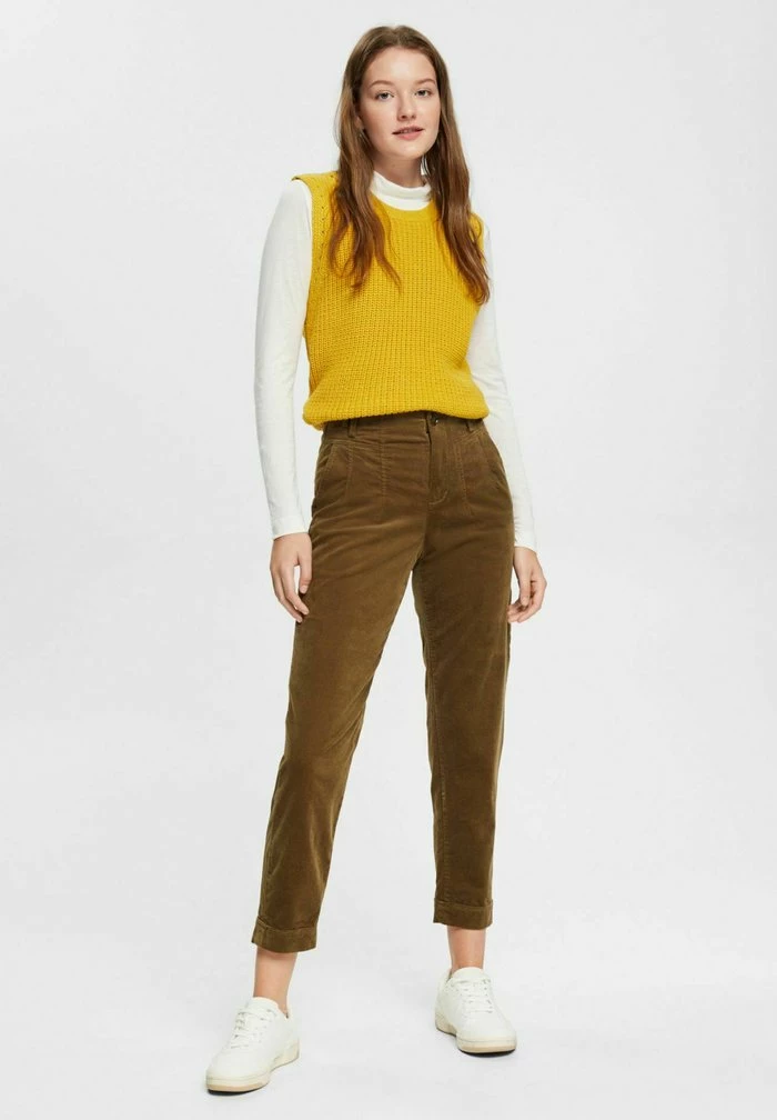 Esprit STIL - Trousers - Dark Khaki - Image 2