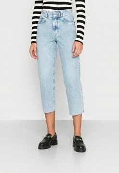 Esprit WOMEN DAD FIT - Straight Leg Jeans - Blue Light Wash