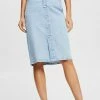 Esprit SKIRTS DENIM - Pencil Skirt - Blue Light Wash