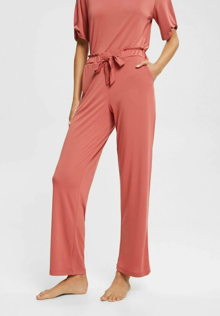 Esprit EVERYDAY LONG PANT - Pyjama Bottoms - Terracotta