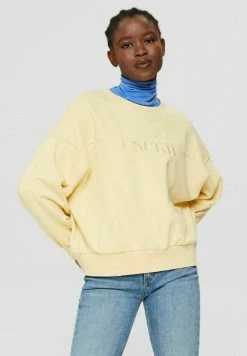 Esprit BESTICKTES - Sweatshirt - Pastel Yellow
