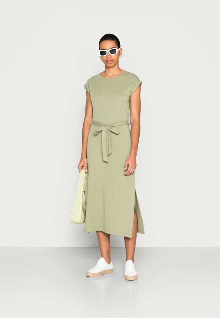 Esprit PIMA DRESS - Jersey Dress - Light Khaki - Image 2