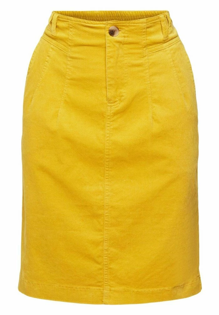 Esprit STRAIGHT SKIRT - Mini Skirt - Dusty Yellow - Image 6