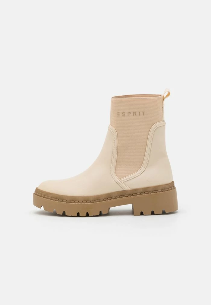 Esprit Platform Ankle Boots - Beige - Image 2