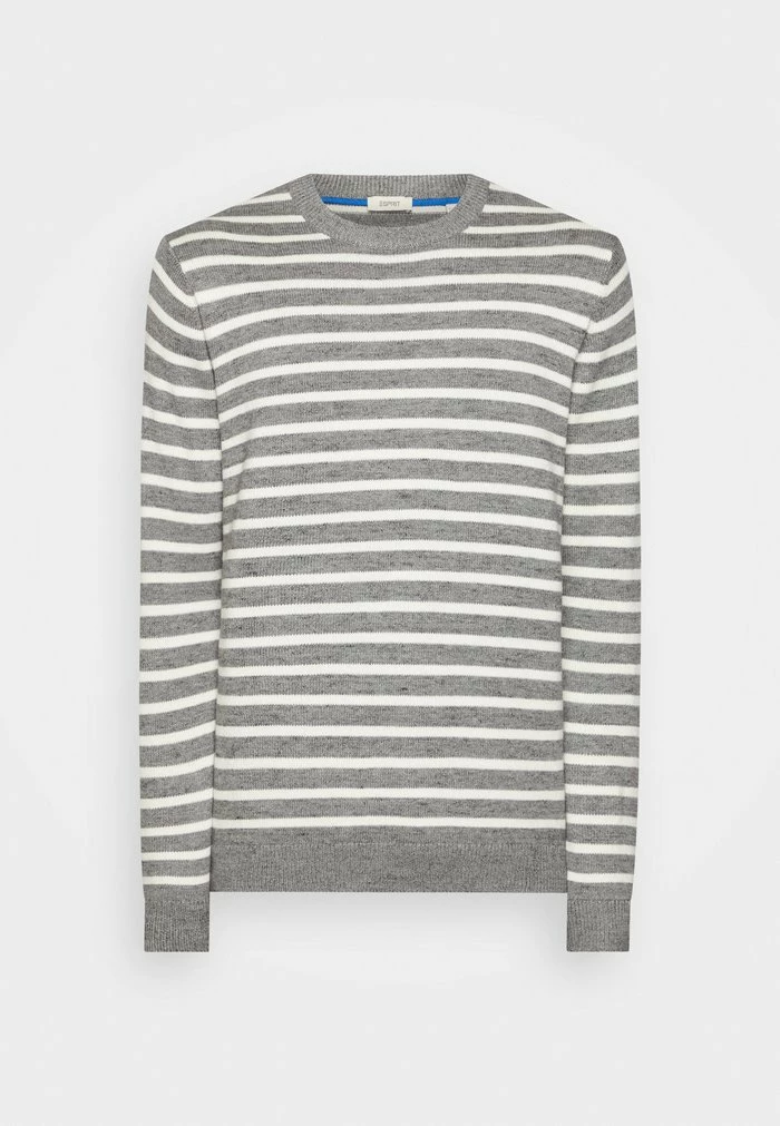Esprit SUS STRIPY CNK - Jumper - Medium Grey - Image 5
