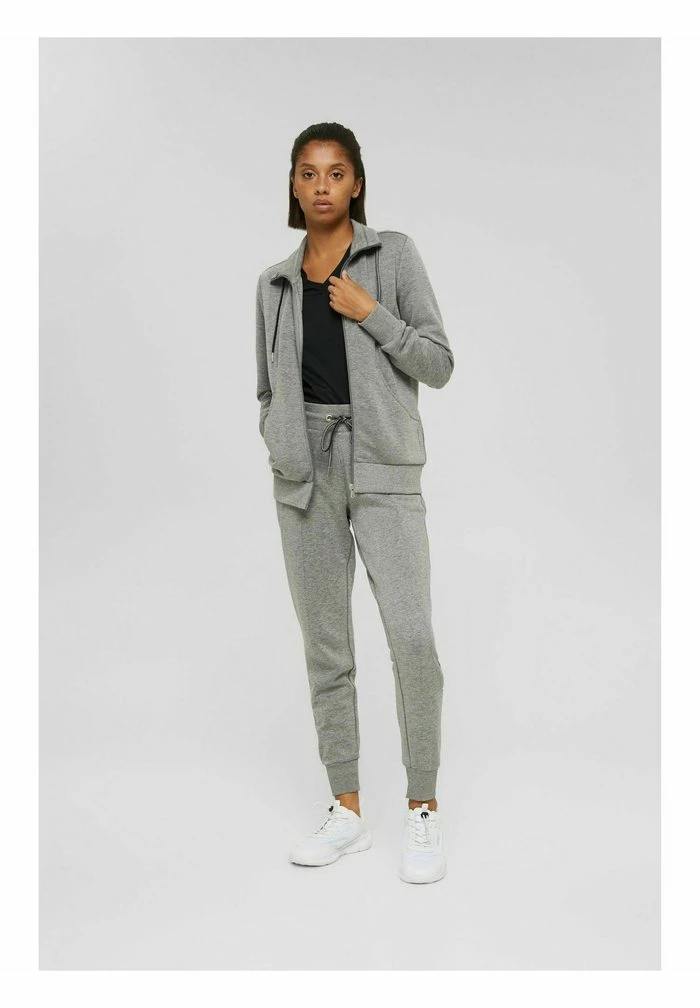 Esprit Zip-up Sweatshirt - Medium Grey - Image 2