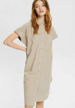 Esprit SHIRT - Shirt Dress - Light Taupe