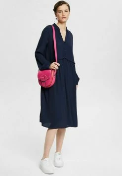 Esprit MIT RÜSCHENKANTE - Shirt Dress - Navy