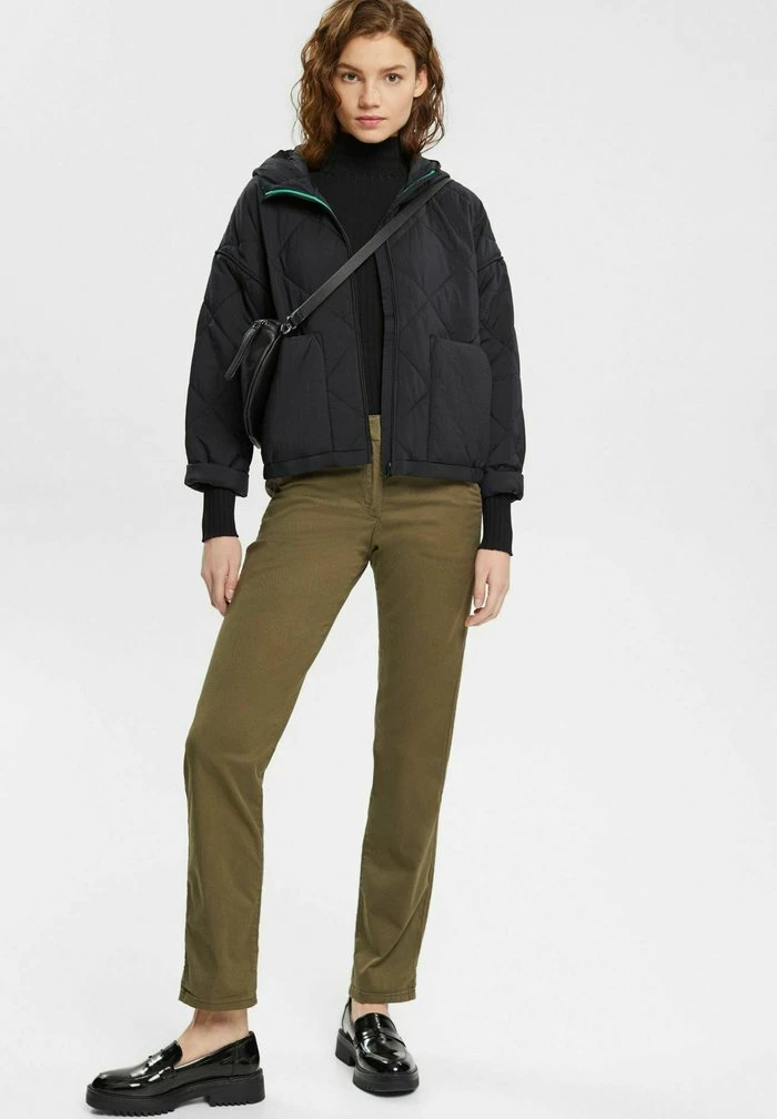Esprit SUS MR STR - Trousers - Dark Khaki - Image 2