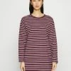 Esprit STRIPE NIGHTSHIRT - Nightie - Bordeaux
