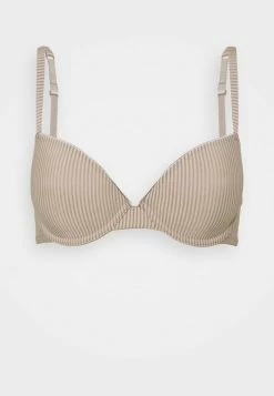 Esprit SOFT STRIPES CLASSIC PADDED BRA - Underwired Bra - Light Taupe