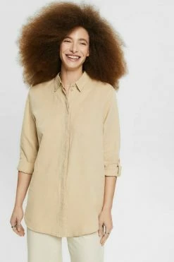 Esprit Button-down Blouse - Sand