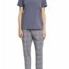 Esprit Pyjama Top - Grey Blue