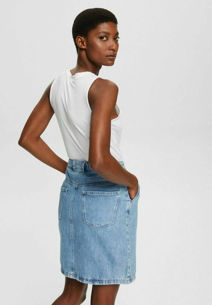 Esprit Denim Skirt - Blue Light Washed - Image 3