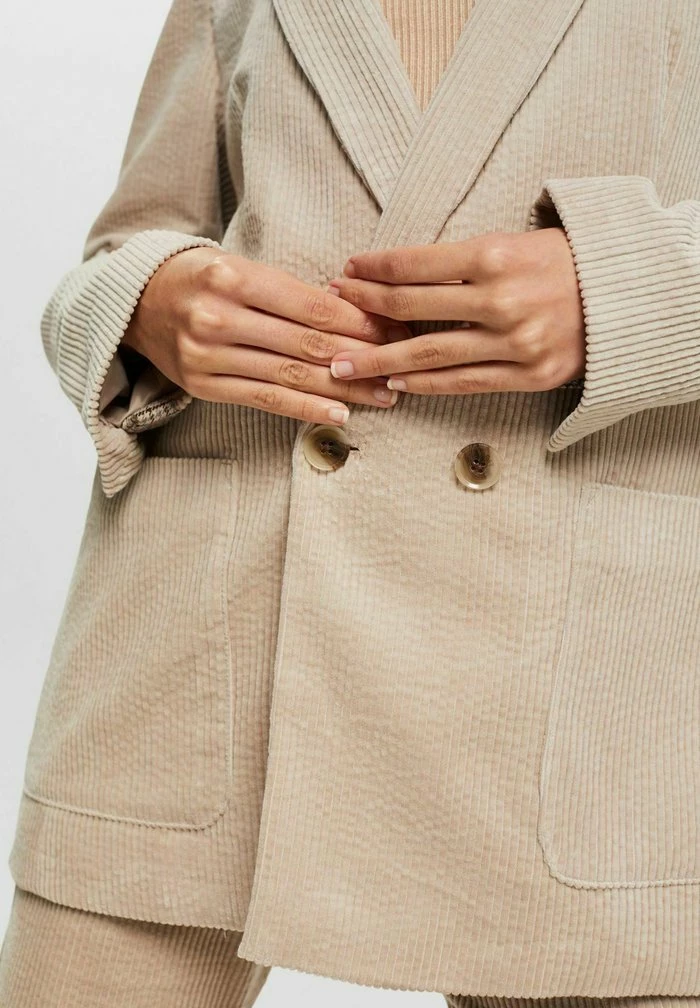 Esprit Short Coat - Light Taupe - Image 4