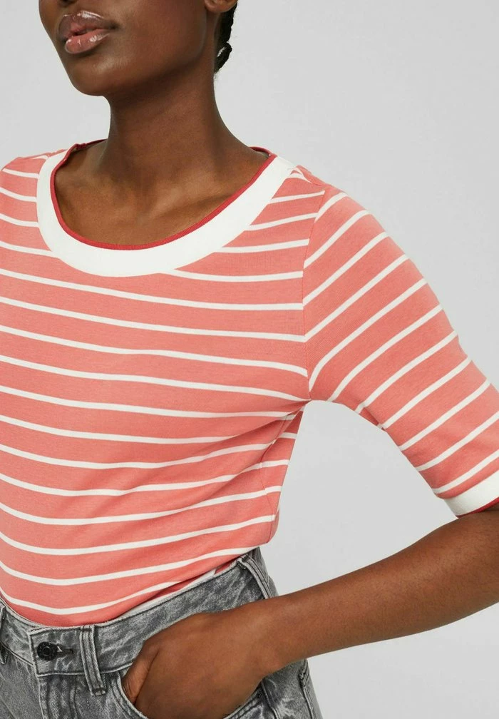 Esprit Print T-shirt - Coral - Image 5