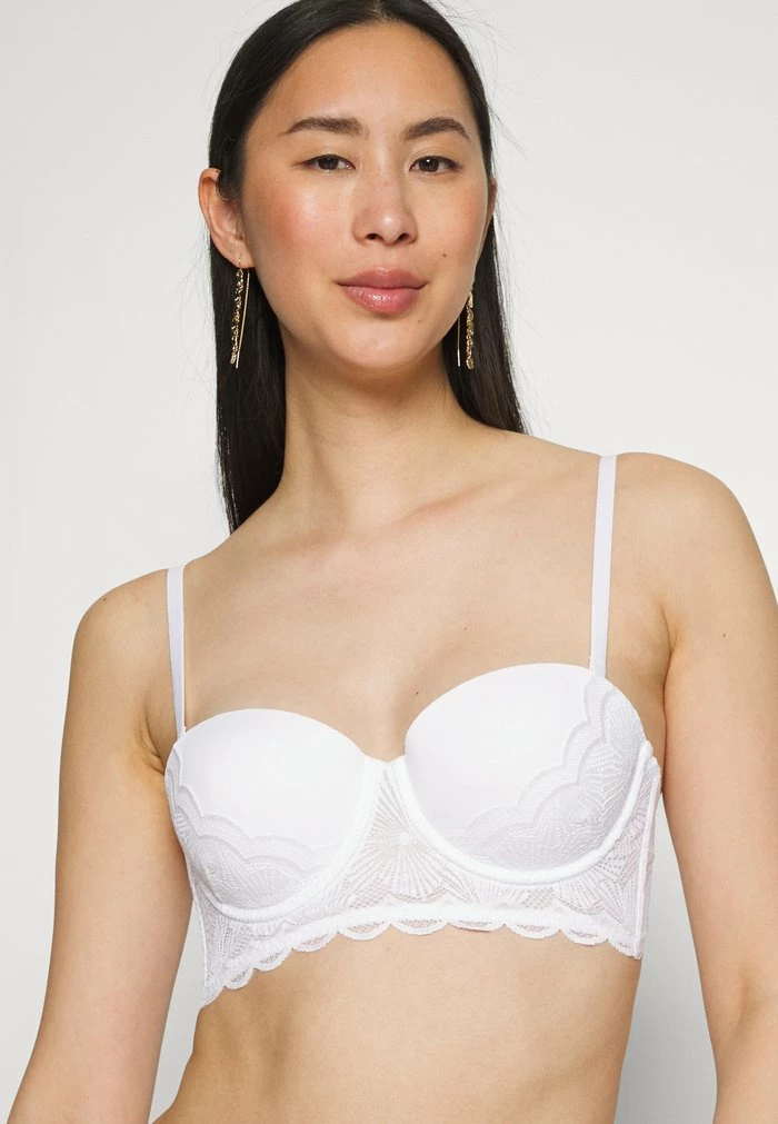 Esprit STRAPLESS BRA LONGLINE - Underwired Bra - White - Image 6