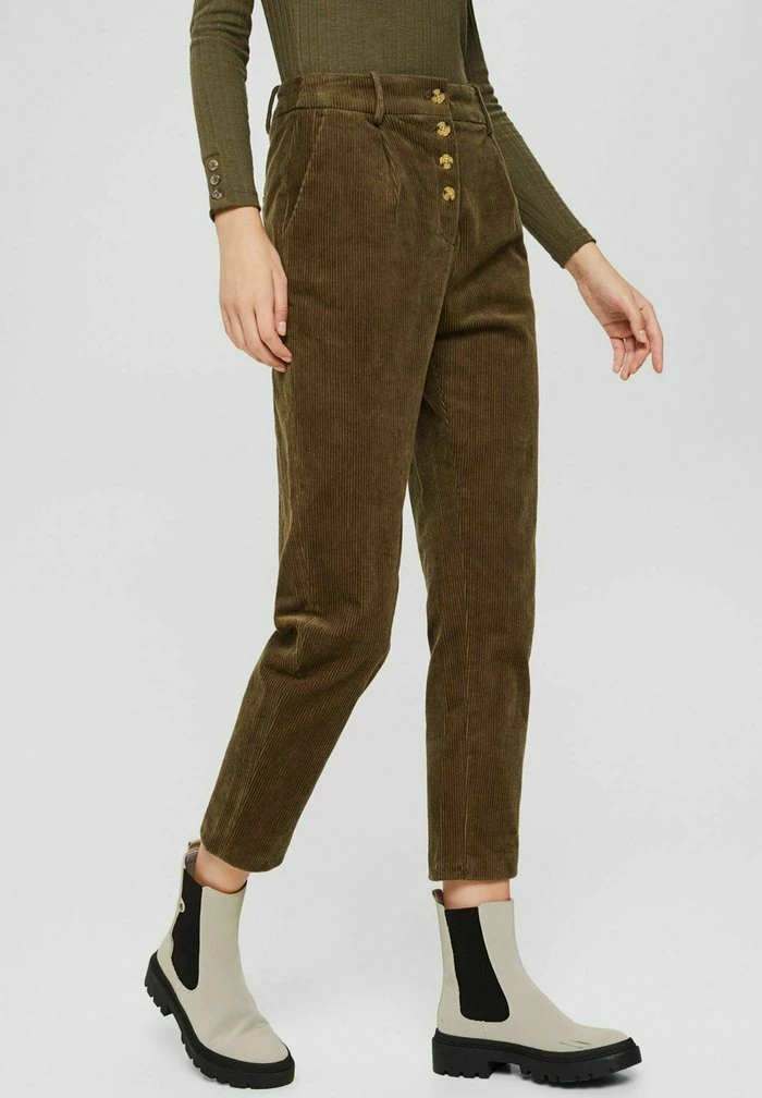 Esprit Trousers - Dark Khaki