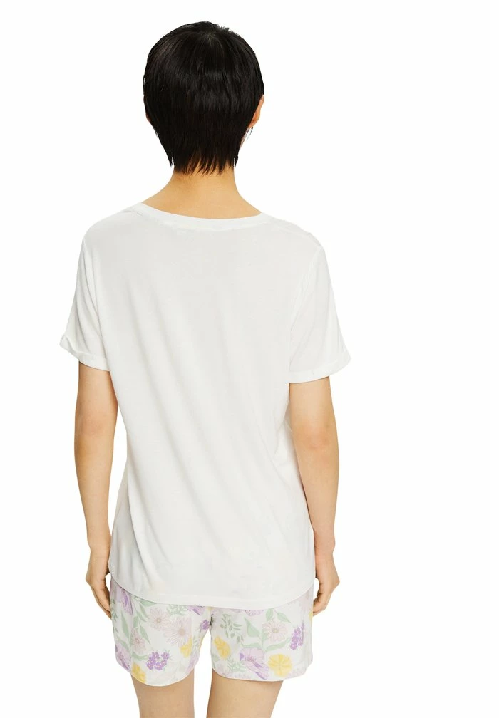 Esprit SEASONAL PRINT SHORT SET - Pyjamas - Off White - Image 3
