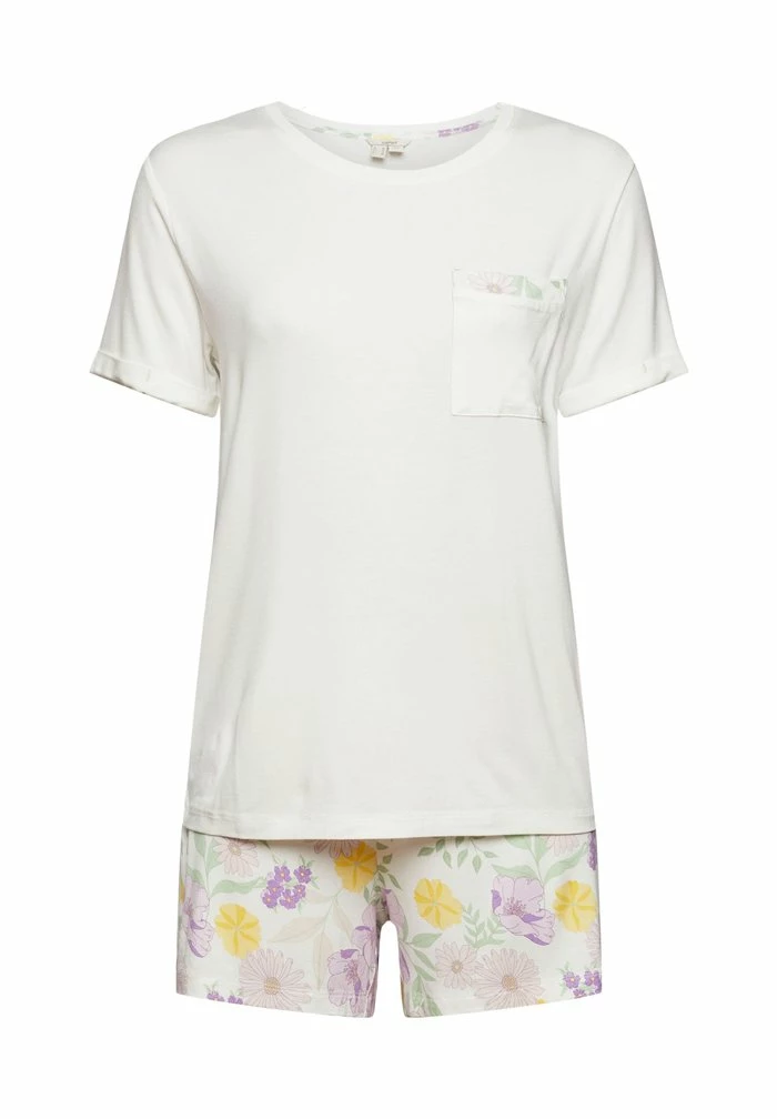 Esprit SEASONAL PRINT SHORT SET - Pyjamas - Off White - Image 7