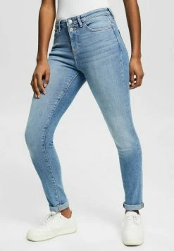 Esprit MIT HOHEM STRETCHANTEIL - Slim Fit Jeans - Blue Light Washed