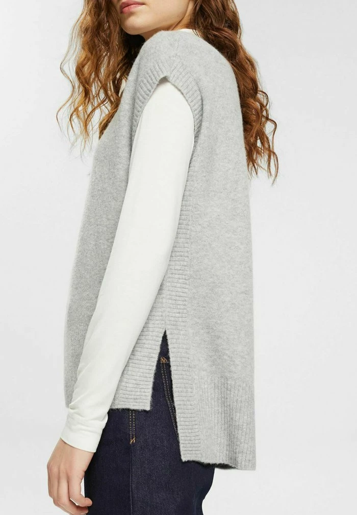 Esprit SLIPOVER - Basic T-shirt - Light Grey - Image 4