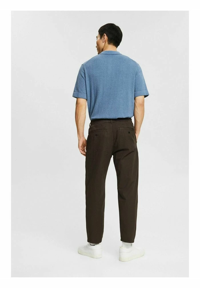 Esprit MIT KORDELZUGBUND - Trousers - Dark Brown - Image 3