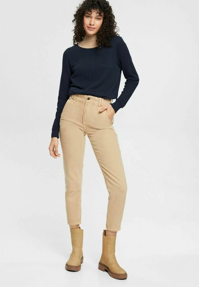 Esprit BASIC RUNDHALS - Jumper - Navy - Image 5