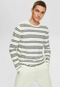 Esprit MIT STREIFENMUSTER - Jumper - Off White
