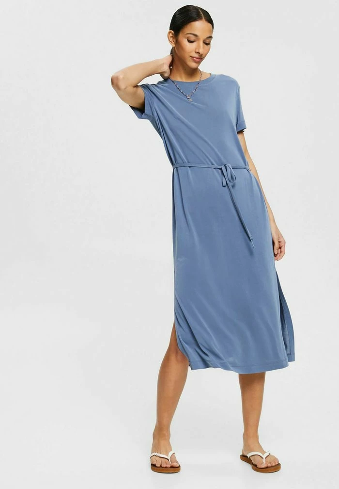 Esprit Jersey Dress - Blue Lavender - Image 2