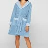 Esprit MIT STREIFEN - Dressing Gown - Sky Blue