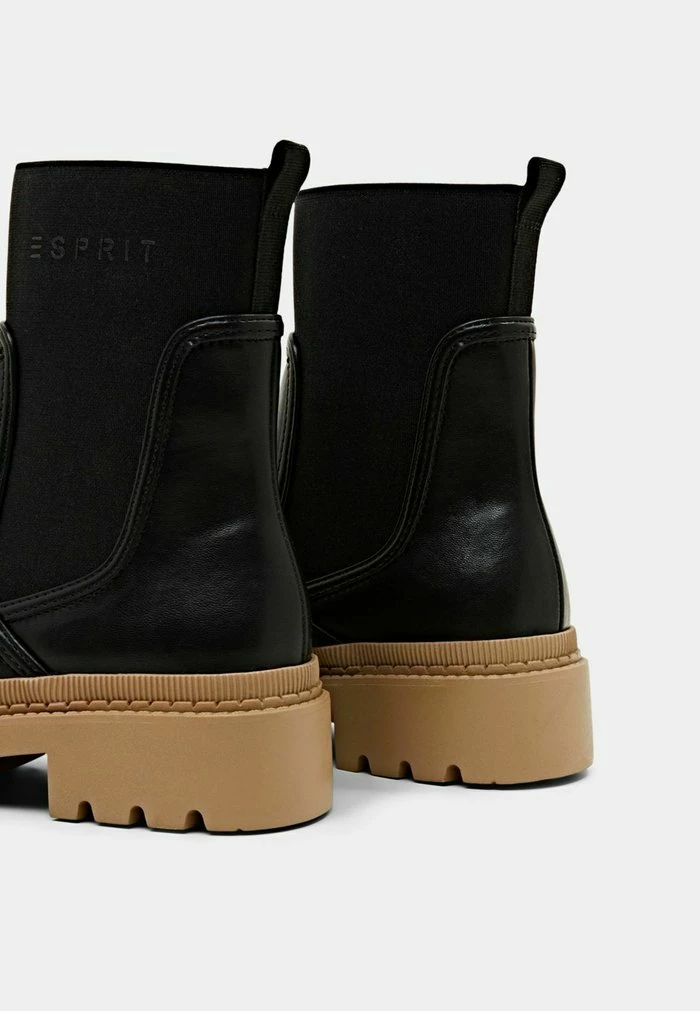 Esprit Platform Ankle Boots - Black - Image 5