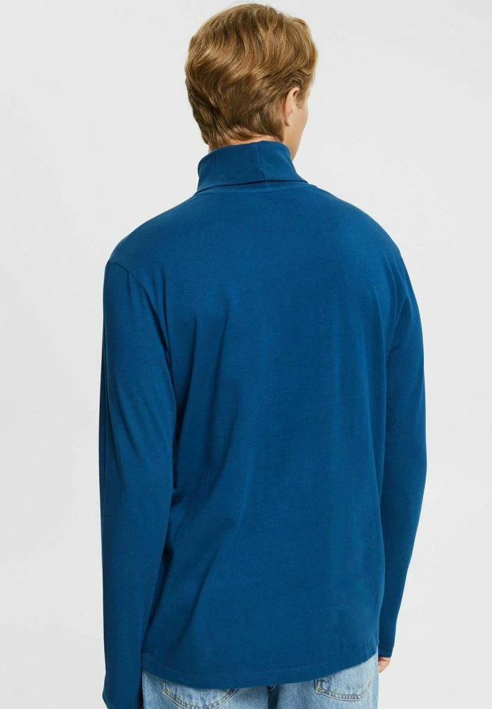 Esprit SOFT ROLL - Long Sleeved Top - Petrol Blue - Image 2