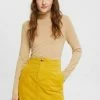 Esprit STRAIGHT SKIRT - Mini Skirt - Dusty Yellow