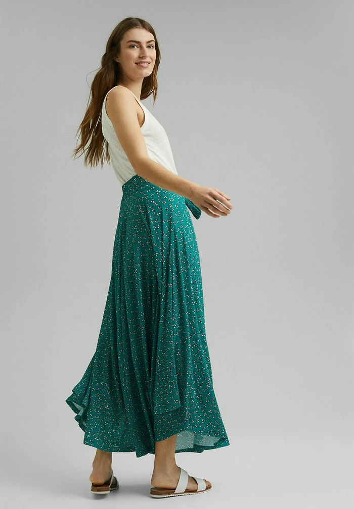 Esprit Maxi Skirt - Teal Green - Image 2