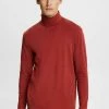 Esprit SOFT ROLL - Long Sleeved Top - Terracotta New