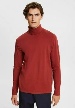 Esprit SOFT ROLL - Long Sleeved Top - Terracotta New