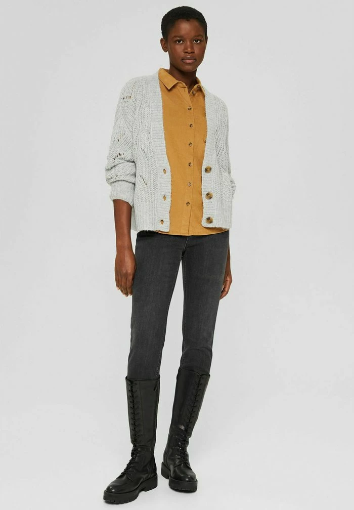 Esprit Cardigan - Light Grey - Image 2