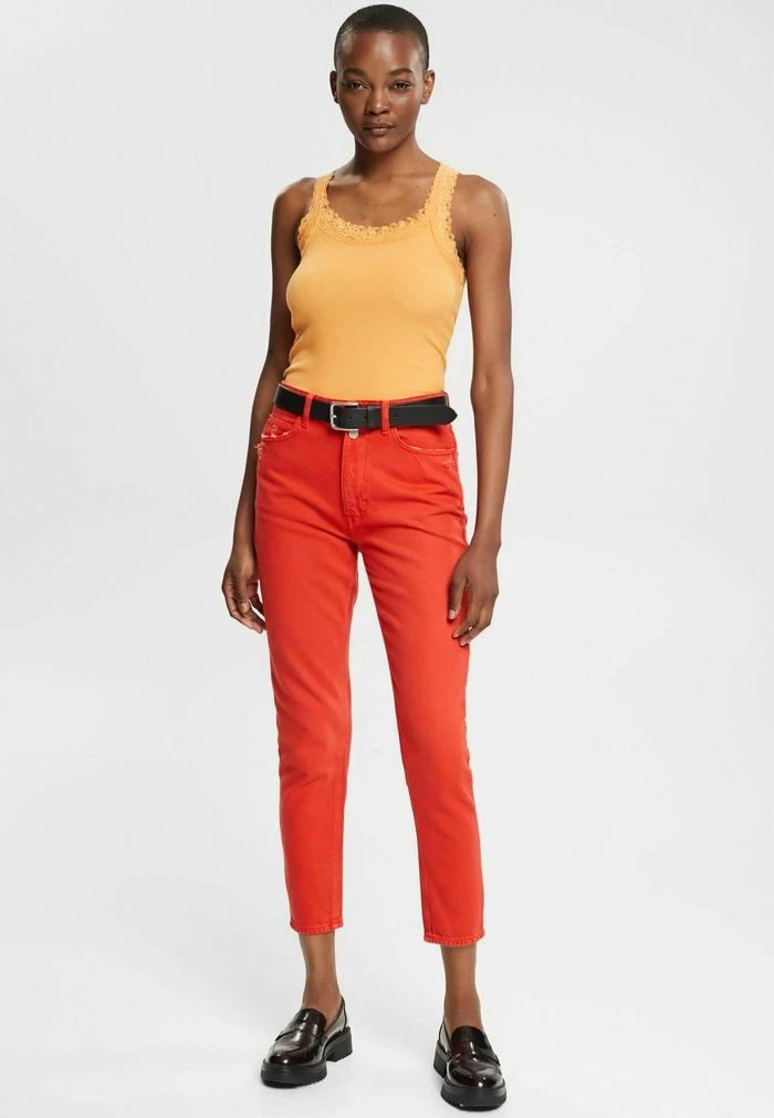 Esprit Jeans Tapered Fit - Orange Red - Image 5