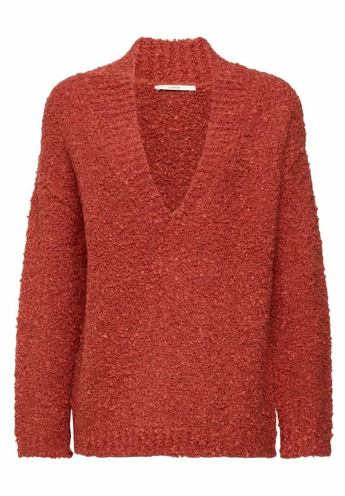 Esprit V NECK - Jumper - Terracotta New - Image 4