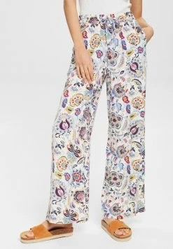 Esprit FLOATY PANTS - Trousers - Off White