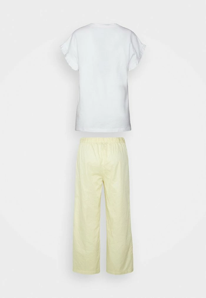 Esprit STRIPE COMBI SLEEVE SHIRT PANTS - Pyjamas - Pastel Yellow - Image 9