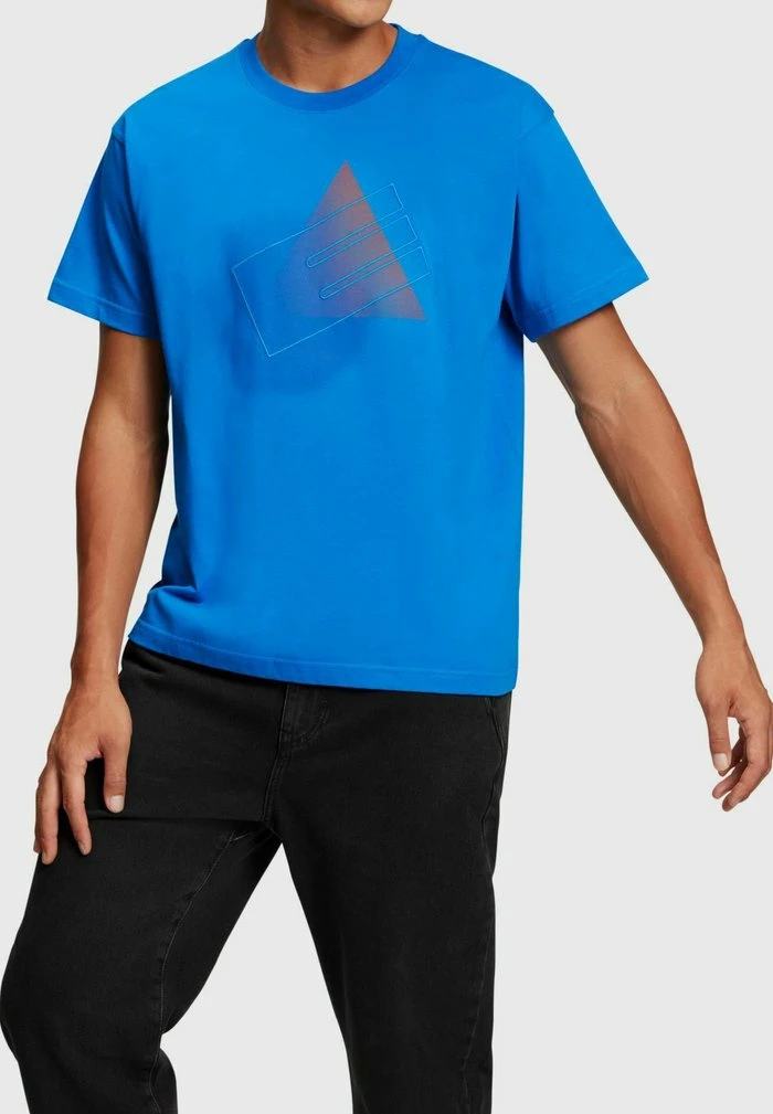 Esprit YAGI ARCHIVE MIT GRAFIK-PRINT - Print T-shirt - Blue