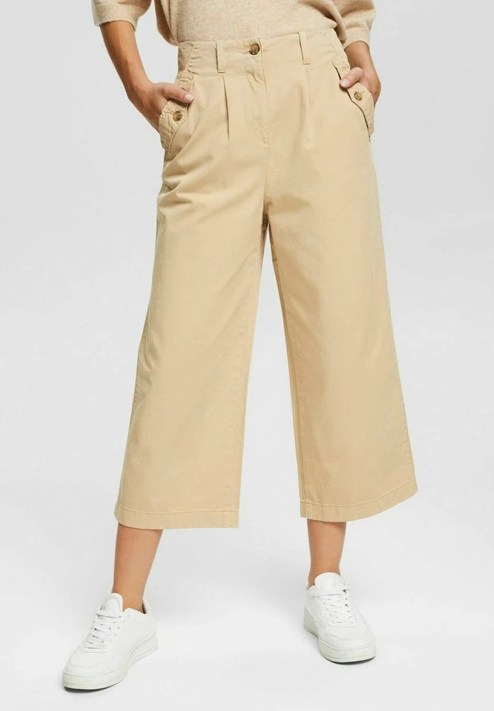 Esprit CULOTTE - Trousers - Sand