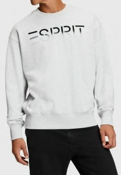 Esprit MIT BEFLOCKTEM LOGO-AUFNÄHER - Sweatshirt - Light Grey New