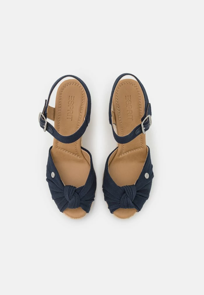 Esprit WEDGE - High Heeled Sandals - Navy - Image 6